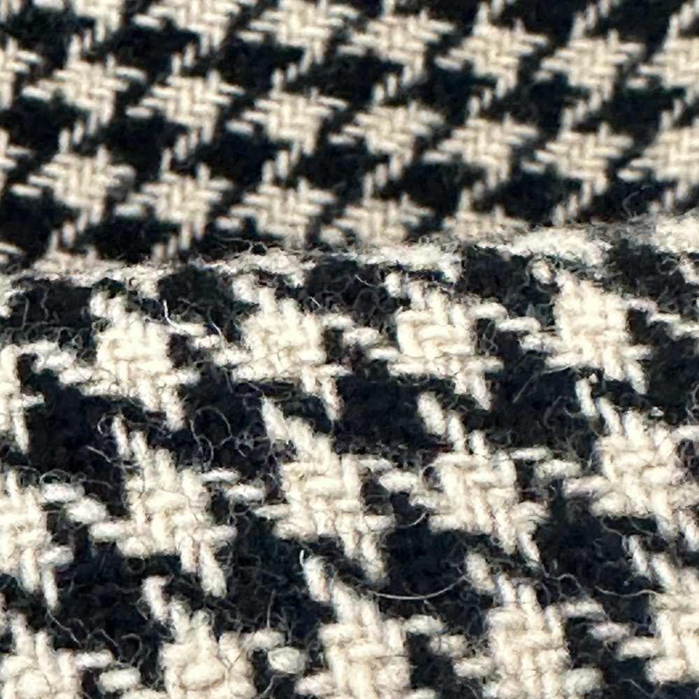 J. CREW Black and White Houndstooth Wool Fitted Blazer 2 - Picture 3 of 11